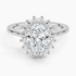 2,30 Karat Oval Halo Tasarım Tektaş Laboratuvar Pırlanta Yüzük 18K - Vespera - Bold Diamonds