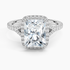 2,30 Karat Radiant Halo Tasarım Tektaş Laboratuvar Pırlanta Yüzük 18K -Novara - Bold Diamonds