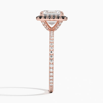 2.40 Karat Asscher Halo Tasarım Tektaş Laboratuvar Pırlanta Yüzük  18k -Halora - Bold Diamonds