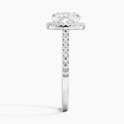 2.40 Karat Cushion Halo Tasarım Tektaş Laboratuvar Pırlanta Yüzük  18k -Astrala - Bold Diamonds