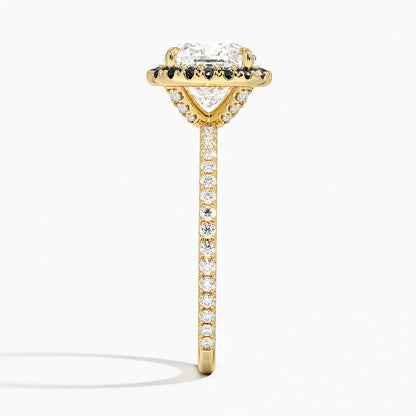 2.40 Karat Cushion Halo Tasarım Tektaş Laboratuvar Pırlanta Yüzük  18k -Halora - Bold Diamonds