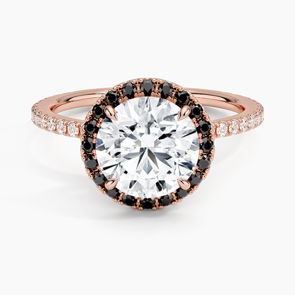2.40 Karat Halo Tasarım Tektaş Laboratuvar Pırlanta Yüzük 18k  -Halora - Bold Diamonds