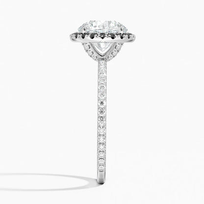 2.40 Karat Halo Tasarım Tektaş Laboratuvar Pırlanta Yüzük 18k  -Halora - Bold Diamonds