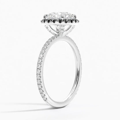 2.40 Karat Halo Tasarım Tektaş Laboratuvar Pırlanta Yüzük 18k  -Halora - Bold Diamonds
