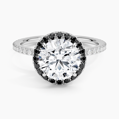 2.40 Karat Halo Tasarım Tektaş Laboratuvar Pırlanta Yüzük 18k  -Halora - Bold Diamonds