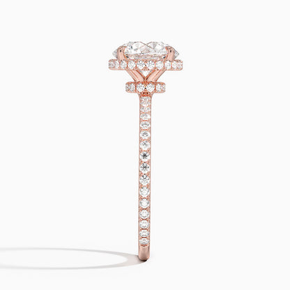 2,40 Karat Halo Tasarım Tektaş Laboratuvar Pırlanta Yüzük 18K - Luminara - Bold Diamonds