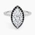 2.40 Karat Marquise Halo Tasarım Tektaş Laboratuvar Pırlanta Yüzük 18k  -Halora - Bold Diamonds