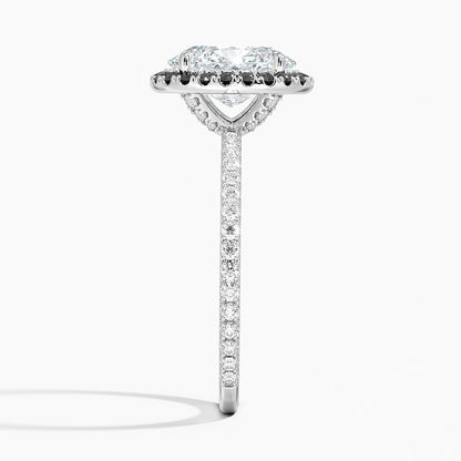 2.40 Karat Oval Halo Tasarım Tektaş Laboratuvar Pırlanta Yüzük 18k  -Halora - Bold Diamonds