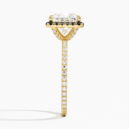 2.40 Karat Prenses Halo Tasarım Tektaş Laboratuvar Pırlanta Yüzük  18k -Halora - Bold Diamonds