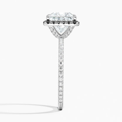 2.40 Karat Prenses Halo Tasarım Tektaş Laboratuvar Pırlanta Yüzük  18k -Halora - Bold Diamonds