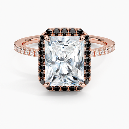 2.40 Karat Radiant Halo Tasarım Tektaş Laboratuvar Pırlanta Yüzük -Halora - Bold Diamonds