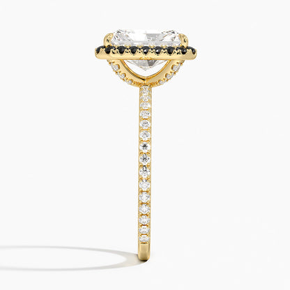 2.40 Karat Radiant Halo Tasarım Tektaş Laboratuvar Pırlanta Yüzük -Halora - Bold Diamonds
