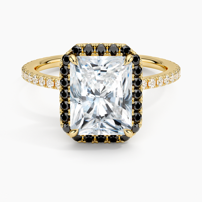 2.40 Karat Radiant Halo Tasarım Tektaş Laboratuvar Pırlanta Yüzük -Halora - Bold Diamonds