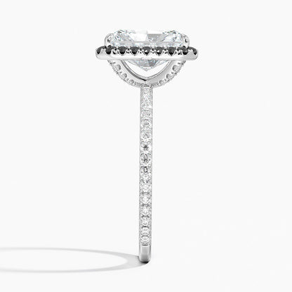 2.40 Karat Radiant Halo Tasarım Tektaş Laboratuvar Pırlanta Yüzük -Halora - Bold Diamonds