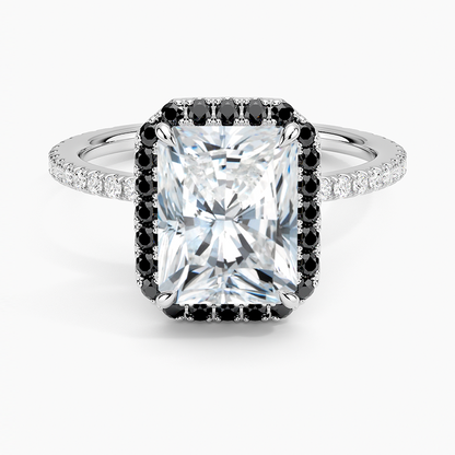2.40 Karat Radiant Halo Tasarım Tektaş Laboratuvar Pırlanta Yüzük -Halora - Bold Diamonds