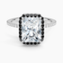 2.40 Karat Radiant Halo Tasarım Tektaş Laboratuvar Pırlanta Yüzük -Halora - Bold Diamonds