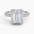2.50 Karat Emerald Halo Tasarım Tektaş Laboratuvar Pırlanta Yüzük  18K -Clarella - Bold Diamonds