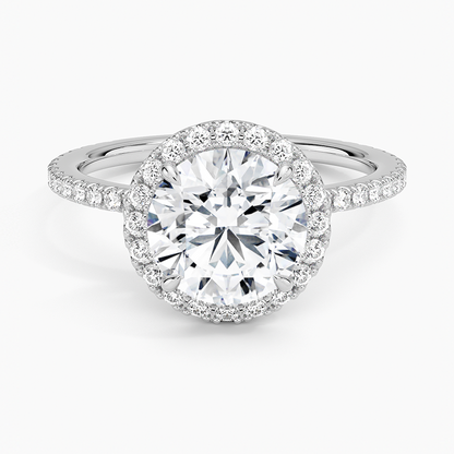 2,50 Karat Halo Tasarım Tektaş Laboratuvar Pırlanta Yüzük 18K -Celestia - Bold Diamonds