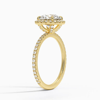 2,50 Karat Halo Tasarım Tektaş Laboratuvar Pırlanta Yüzük 18K -Celestia - Bold Diamonds