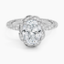 2.50 Karat Oval Halo Tasarım Tektaş Laboratuvar Pırlanta Yüzük  18k -Elyra - Bold Diamonds