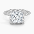 2.50 Karat Prenses Halo Tasarım Tektaş Laboratuvar Pırlanta Yüzük 18k  -Elyra - Bold Diamonds