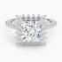 2,50 Karat Princess Halo Tasarım Tektaş Laboratuvar Pırlanta Yüzük 18K -Seraphina - Bold Diamonds