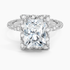 2.50 Karat Radiant Halo Tasarım Tektaş Laboratuvar Pırlanta Yüzük 18k  -Elyra - Bold Diamonds