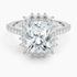 2,50 Karat Radiant Halo Tasarım Tektaş Laboratuvar Pırlanta Yüzük 18K  -Seraphina - Bold Diamonds
