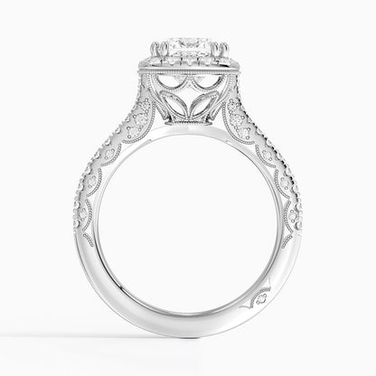2.60 Karat Cushion Halo Tasarım Tektaş Laboratuvar Pırlanta Yüzük 18K  -Florina - Bold Diamonds