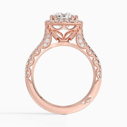 2.60 Karat Halo Tasarım Tektaş Laboratuvar Pırlanta Yüzük  18K -Florina - Bold Diamonds