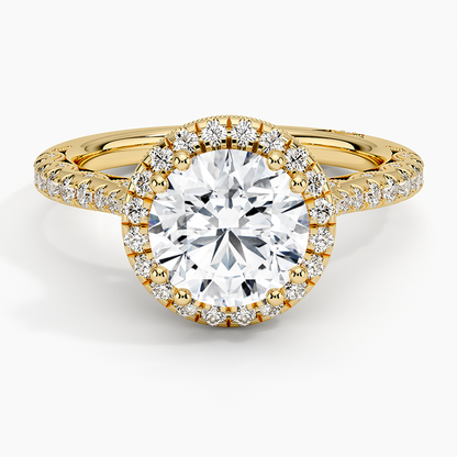 2.60 Karat Halo Tasarım Tektaş Laboratuvar Pırlanta Yüzük  18K -Florina - Bold Diamonds