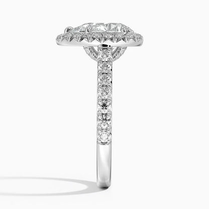 2,75 Karat Pear Halo Tasarım Tektaş Laboratuvar Pırlanta Yüzük 18K -Aurora - Bold Diamonds