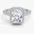 2,75 Karat Radiant Halo Tasarım Tektaş Laboratuvar Pırlanta Yüzük 18K -Aurora - Bold Diamonds