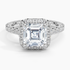 2.80 Karat  Asscher Halo Tasarım Tektaş Laboratuvar Pırlanta Yüzük 18k  -Ornara - Bold Diamonds