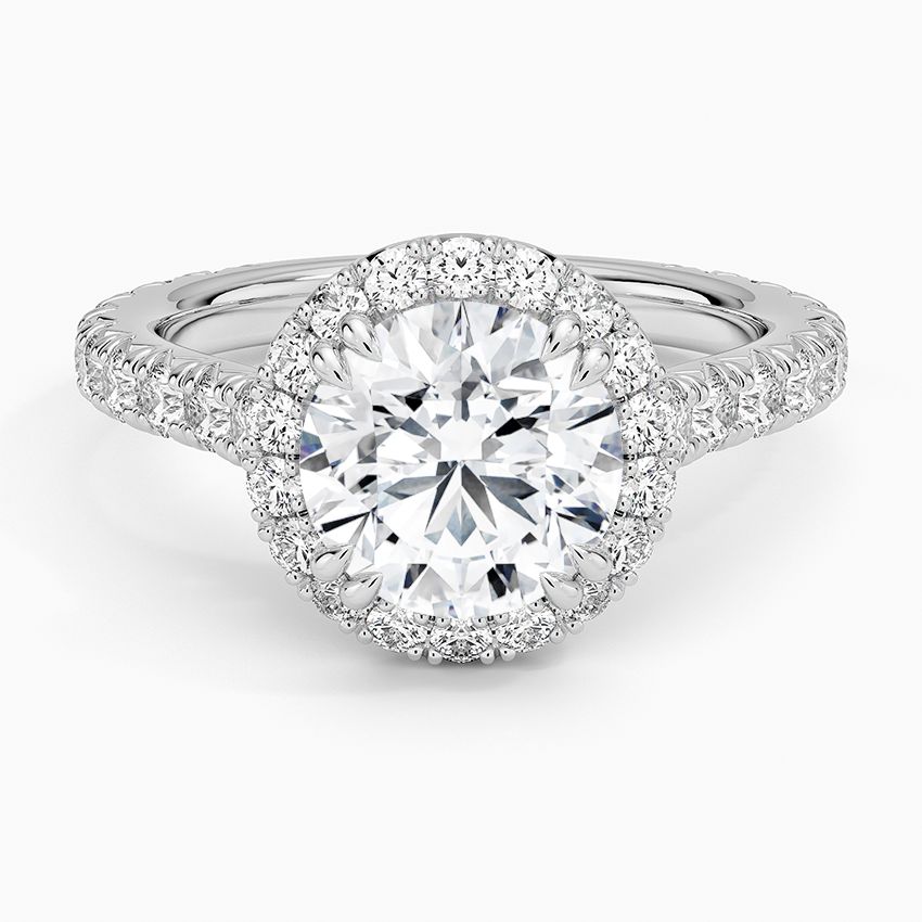 2,80 Karat Halo Tasarım Tektaş Laboratuvar Pırlanta Yüzük 18K - Stellara - Bold Diamonds