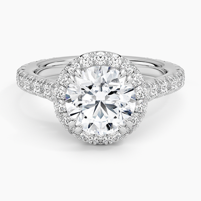 2,80 Karat Halo Tasarım Tektaş Laboratuvar Pırlanta Yüzük 18K - Stellara - Bold Diamonds