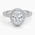 2.80 Karat  Oval Halo Tasarım Tektaş Laboratuvar Pırlanta Yüzük  18k -Ornara - Bold Diamonds
