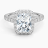 2,80 Karat Radiant Halo Tasarım Tektaş Laboratuvar Pırlanta Yüzük 18K - Stellara - Bold Diamonds
