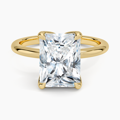 3.00 Karat F-VS Radiant Tektaş Laboratuvar Pırlanta Yüzük 18K - Bold Diamonds