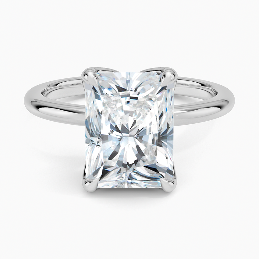 3.00 Karat F-VS Radiant Tektaş Laboratuvar Pırlanta Yüzük 18K - Bold Diamonds