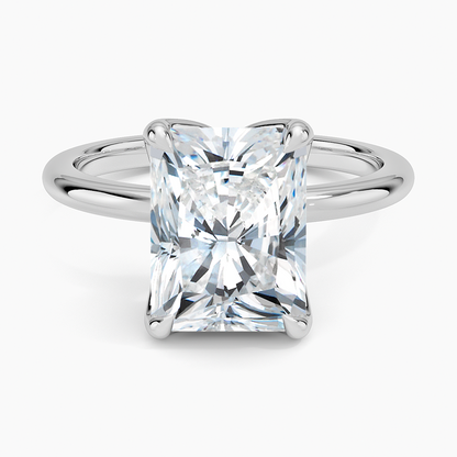 3.00 Karat F-VS Radiant Tektaş Laboratuvar Pırlanta Yüzük 18K - Bold Diamonds