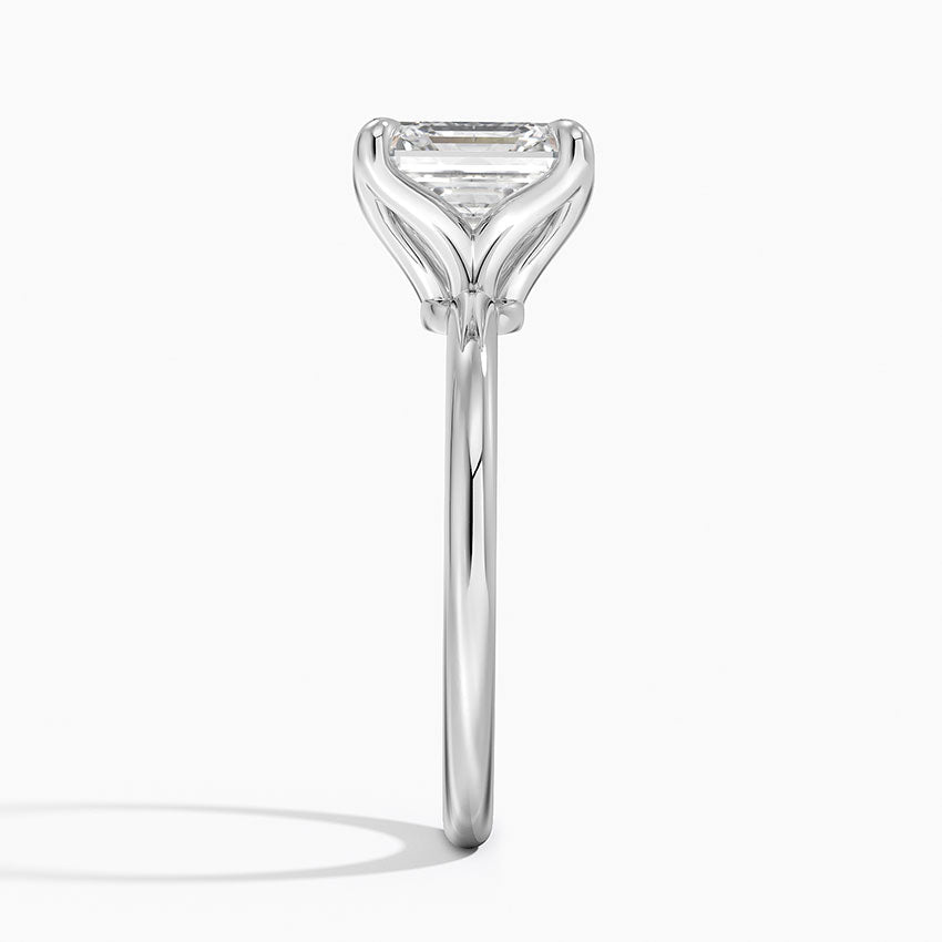 3.00 Karat F-VS Asscher Tektaş Laboratuvar Pırlanta Yüzük 18K - Bold Diamonds