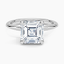 3.00 Karat F-VS Asscher Tektaş Laboratuvar Pırlanta Yüzük 18K - Bold Diamonds