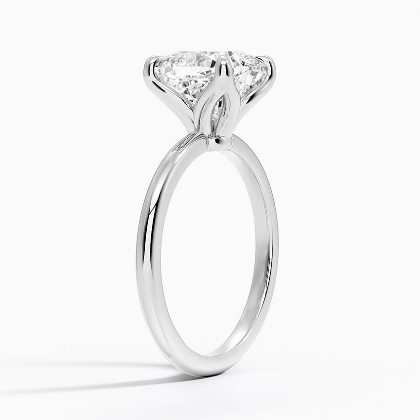 3.00 Karat F-VS Chusion Tektaş Laboratuvar Pırlanta Yüzük 18K - Bold Diamonds