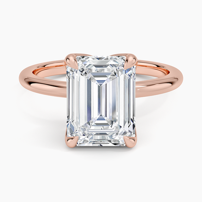 3.00 Karat F-VS Emerald Tektaş Laboratuvar Pırlanta Yüzük 18K - Bold Diamonds