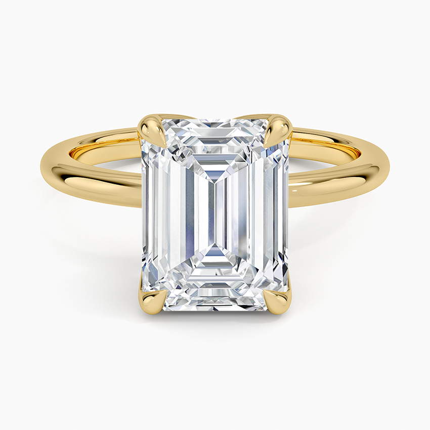 3.00 Karat F-VS Emerald Tektaş Laboratuvar Pırlanta Yüzük 18K - Bold Diamonds