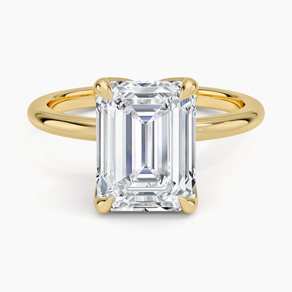 3.00 Karat F-VS Emerald Tektaş Laboratuvar Pırlanta Yüzük 18K - Bold Diamonds