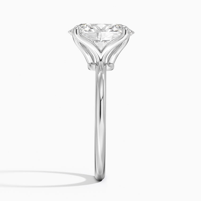 3.00 Karat F-VS Oval Tektaş Laboratuvar Pırlanta Yüzük 18K - Bold Diamonds