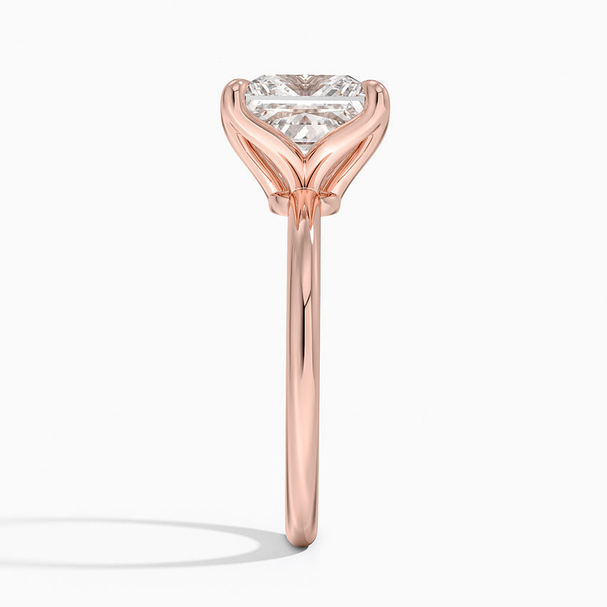 3.00 Karat F-VS Prenses Tektaş Laboratuvar Pırlanta Yüzük 18K - Bold Diamonds