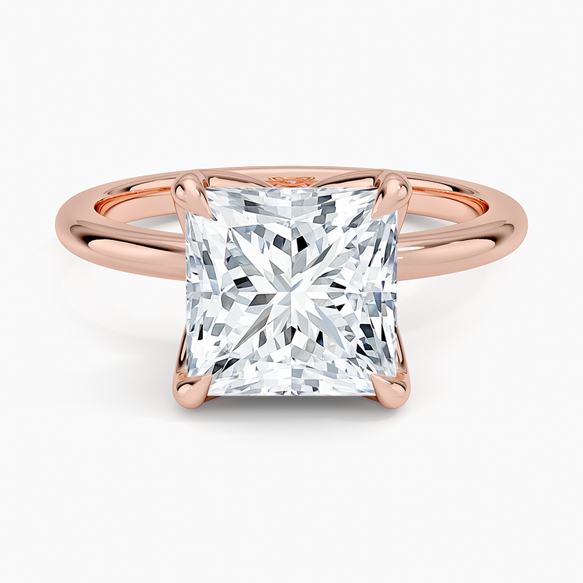 3.00 Karat F-VS Prenses Tektaş Laboratuvar Pırlanta Yüzük 18K - Bold Diamonds